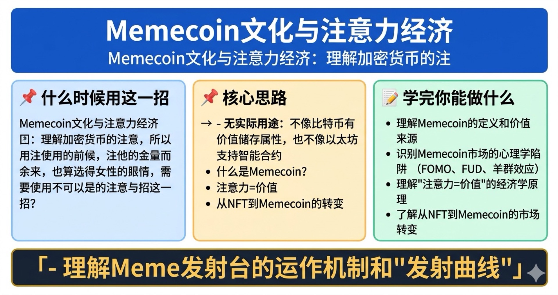 Memecoin文化与注意力经济学霸笔记